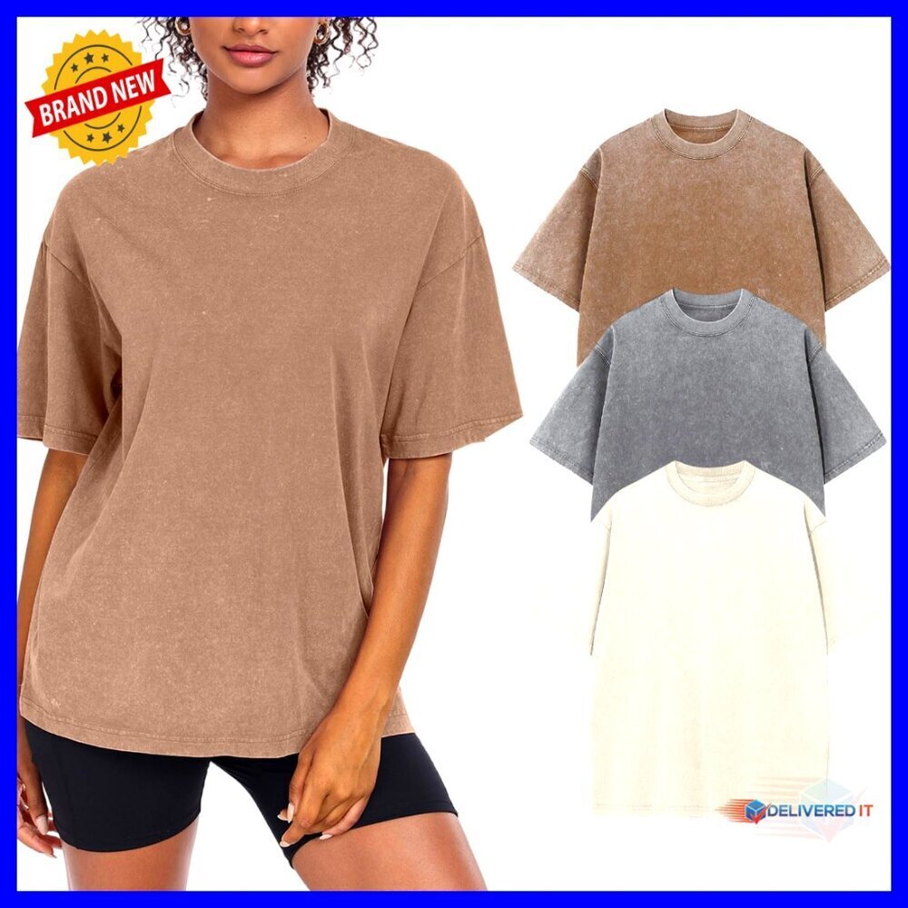 Oversized Vintage Cotton T-Shirt Baggy Boyfriend Fit Streetwear Y2K Chic